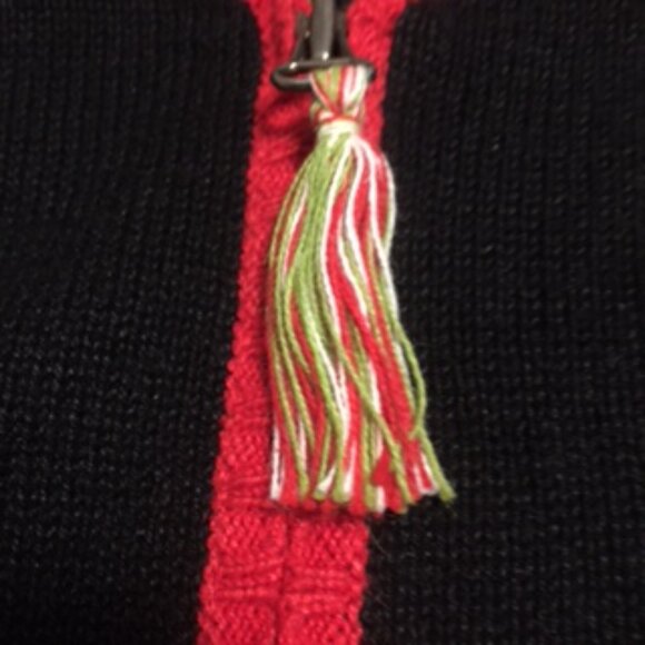 Christopher & Banks Christmas Zip Up Sweater  XL - Picture 6 of 12